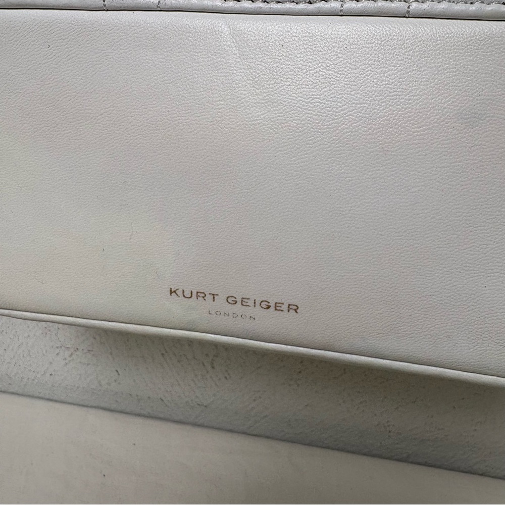 KURT GEIGER Kensington Leather Mini Quilted Crossbody Bag Purse RESTORED - Picture 7 of 16